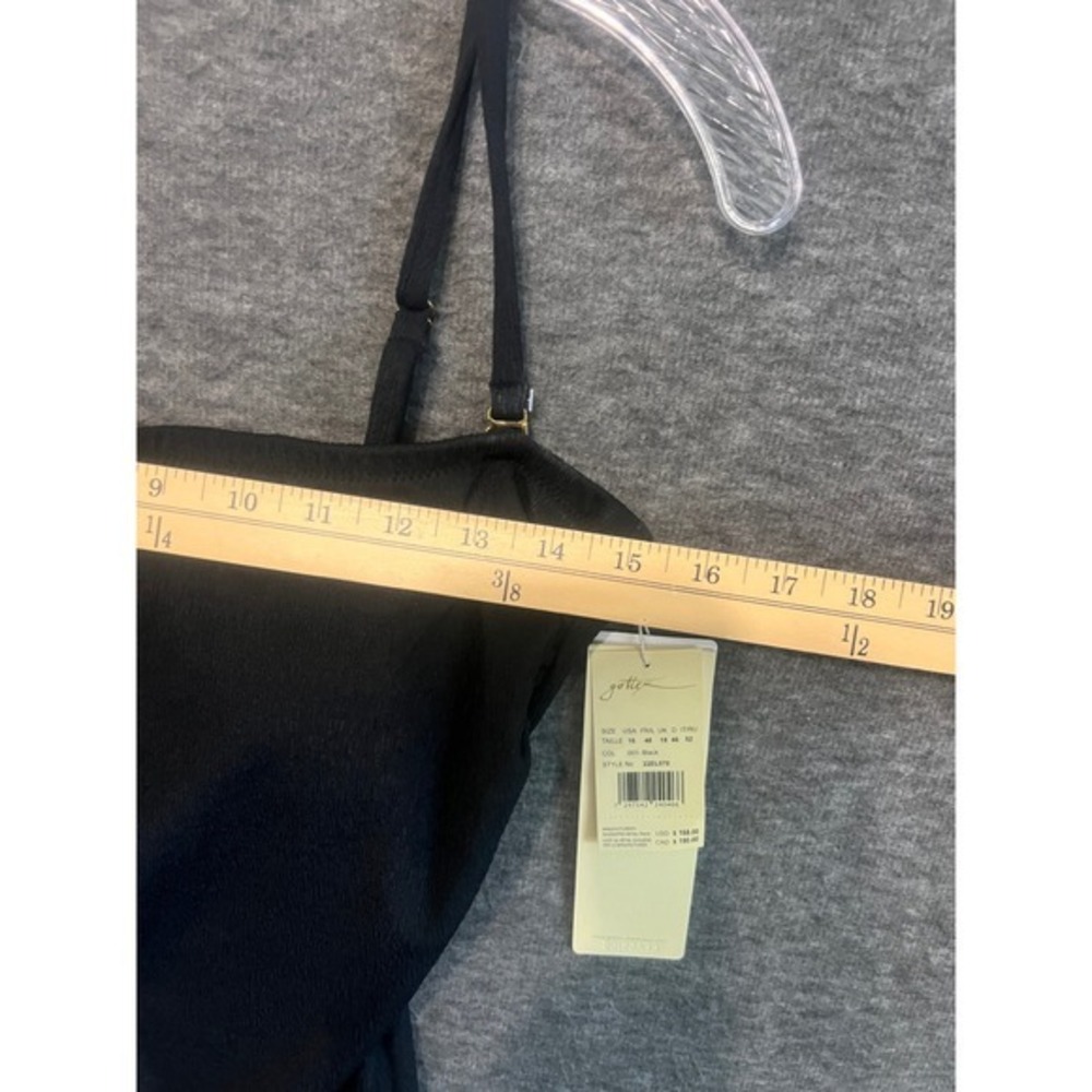Gottex Womens Black Textured One Piece Swimsuit Adjustable Straps 22EL070 Sz 16 - Picture 12 of 12